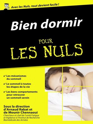 cover image of Bien dormir pour les Nuls